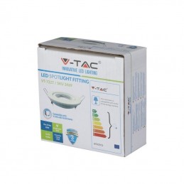 V-TAC Portafaretto LED da Incasso Rotondo GU10 e GU5.3 (MR16) Colore Bianco Orientabile Sku 3469