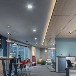 V-TAC PRO Mini Pannello LED Chip Samsung 24W Rotondo da Incasso Compatibile con Foro 275-280mm Colore Bianco 6500K