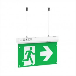 Lampada LED Emergenza Installazione 4in1, Autotest, Compatibile con Telecomando RF 6000K IP20