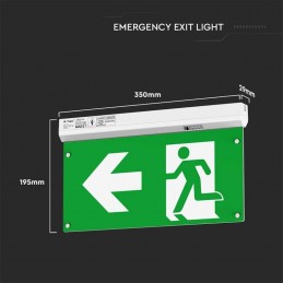 Lampada LED Emergenza Installazione 4in1, Autotest, Compatibile con Telecomando RF 6000K IP20