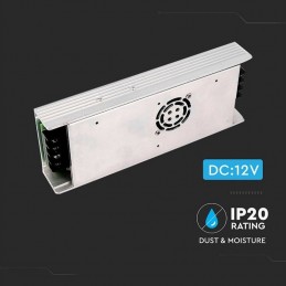 V-TAC Alimentatore in Metallo 350W 12V 30A con 2 Uscite IP20  208x82x32mm  sku 3259