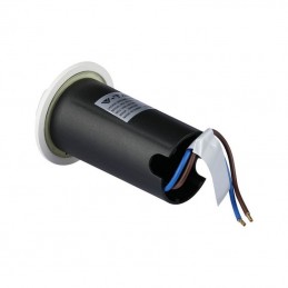 V-TAC Faretto LED Segnapasso a Cilindro da Interramento Calpestabile 1W con 4 Fasci Luminosi Colore Bianco 12V 6500K IP67