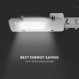 V-TAC PRO Armatura Stradale LED Chip Samsung 100W 10000 Lumen Grigio 6400K IP65 sku 215301