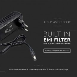 Alimentatore in Plastica 30W 12V 2,5A Colore Nero IP44 sku 2671