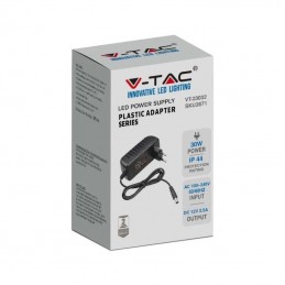 Alimentatore in Plastica 30W 12V 2,5A Colore Nero IP44 sku 2671