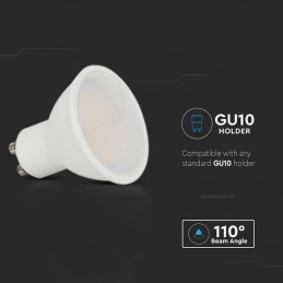 LED Spotlight SAMSUNG CHIP - GU10 10W Milky Cover Plastic 4000K 21879