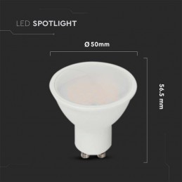LED Spotlight SAMSUNG CHIP - GU10 10W Milky Cover Plastic 4000K 21879