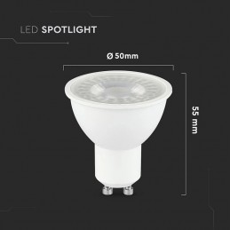 Faretto Lampadina LED GU10 7,5W 110° Copertura Trasparente 3000K SKU 218721