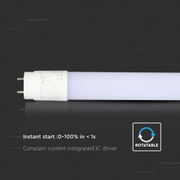 V-TAC Tubo LED T8 20W G13 150cm in Nanoplastica Non Ruotabile 6500K Sku 216310