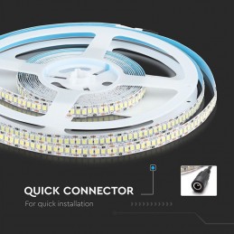 V-TAC Strip LED SMD2835 20W/m 5m 240 LED/m 2000Lm/m 12V 3000K IP20 10mm sku 212164