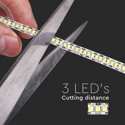 V-TAC Strip LED SMD2835 20W/m 5m 240 LED/m 2000Lm/m 12V 3000K IP20 10mm sku 212164