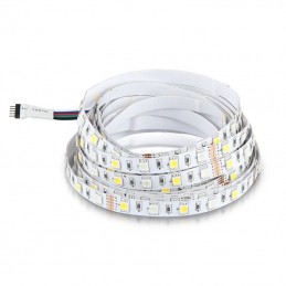 V-TAC Strip LED SMD5050 8W/m 5m 60 LED/m 12V RGB + 4000K IP20 10mm sku 212552