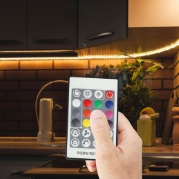V-TAC Controller per Strip LED RGB+W Dimmerabile Porta RJ45 con Telecomando 24 Tasti sku 3338