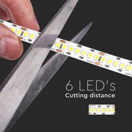 V-TAC PRO Strip LED Chip Samsung SMD2835 15W/m 10m 240 LED/m 24V 3000K IP20 10mm sku 320