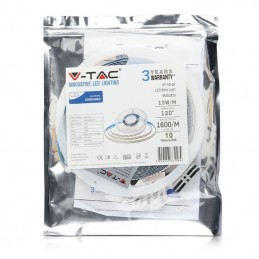 V-TAC PRO Strip LED Chip Samsung SMD2835 15W/m 10m 240 LED/m 24V 3000K IP20 10mm sku 320
