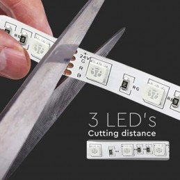 V-TAC Strip LED SMD5050 7W/m 5m 60 LED/m 24V RGB IP20 10mm sku 212591