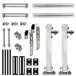 KIT Di Montaggio Da Balcone Per Pannello Solare Fotovoltaico Inclinazione Regolabile