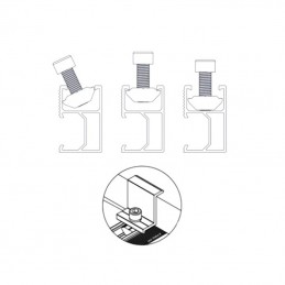 V-TAC 20*Dado TT per fissaggio pannelli fotovoltaici VT-450 VT-545 sku 11392