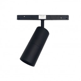 Faretto LED 20w 48v DC magnetico per binario ad incasso direzionabile nero