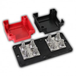 V-TAC Busbar per Collegamento in Parallelo di Batterie di Accumulo Bassa Tensione 4x Terminali M10 48V 400A Sku 23789