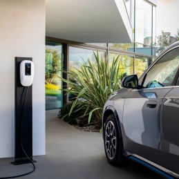 Daze Stazione di Ricarica Dazebox Home T 7.4kW Monofase 32A, IP55 IK10, WiFi e Bluetooth, Wall Box Bianco con Schermo, 3 Tesser