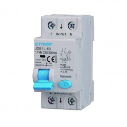 Magnetotermico Differenziale 1P+N 40A 300mA 220V 6KA CLASSE A 2 Moduli JX254068