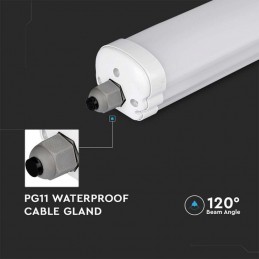 V-TAC Plafoniera LED Impermeabile 48W 120LM/W G-Series 150cm 4000K IP65 Sku 216287