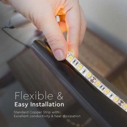 V-TAC Strip LED SMD5050 11W/m 5m 60 LED/m 12V 3000K IP65 10mm sku 212149