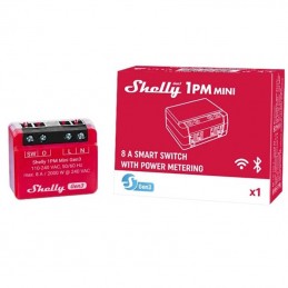 Shelly Mini 1PM Gen3 8A AC Con Misurazione Consumi INS864