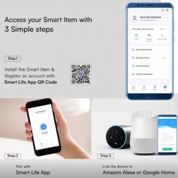 V-TAC Controller LED Smart WiFi RGB+CCT 5 Canali 12/24V Alexa/Google 8426