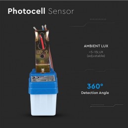 V-TAC Sensore Crepuscolare 360° IP44 SKU 5081