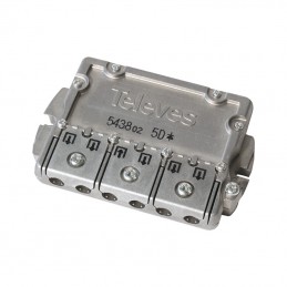 543802 Splitter Partitore TV a 5 Uscite Easy-F 5-2400 MHz DC Pass