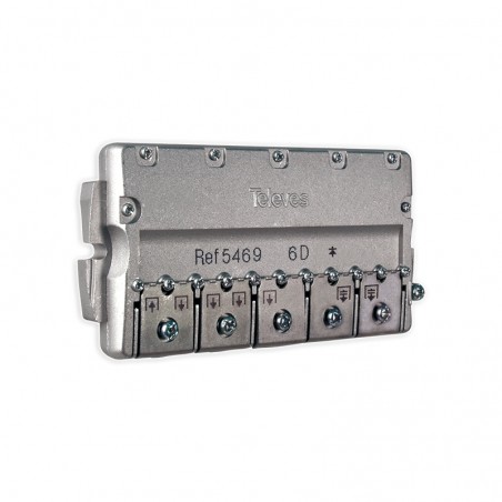 5469 Splitter Partitore TV a 6 Uscite Televes Easy-F All Band DC