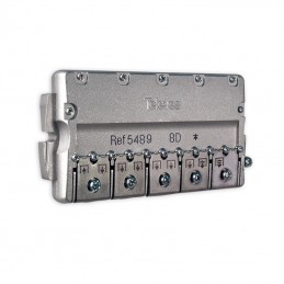 5489 Splitter Partitore a 8 Uscite Televes Easy-F 5-2400 MHz DC Pass