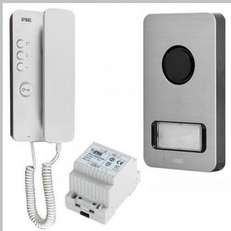 KIT CITOFONICO MONOFAMILIARE URMET 1122/601 CITOFONO MIRO' E MIKRA