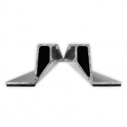 Profilo Alluminio 33 cm per Fissaggio Pannelli Solari su Lamiera Grecata Sku 11290