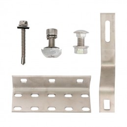 V-TAC Ganci Regolabili per Fissaggio Pannelli Solari su Tetto in Cemento 5 Pezzi Sku 11746