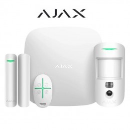 Ajax StarterKit Cam HDR (8EU) ASP Kit Allarme Professionale Wireless 2G Bianco GPRS/Ethernet – Cod. AJ 156253.381.WH