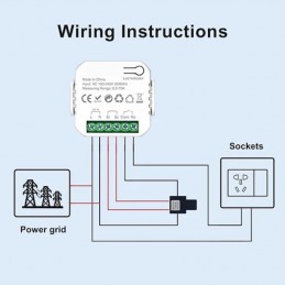 Sonoff Smart Meter Contatorte Di energia Fino A 70Ah Con CT Incluso e Contatto NO
