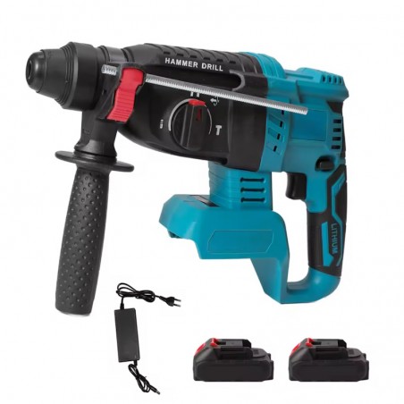 Trapano A Percussione Meiq-It Con 2 Batterie Foyu Attacco SDS