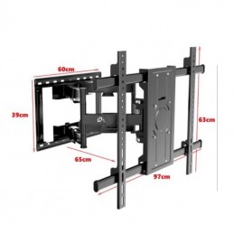 TF-18 Staffa Tv Snodabile 75-120 Pollici Doppio Snodo