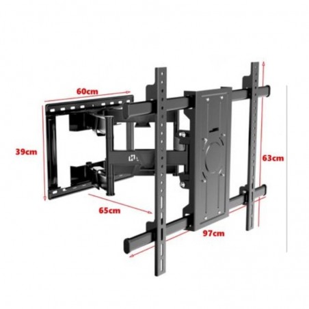 TF-18 Staffa Tv Snodabile 75-120 Pollici Doppio Snodo