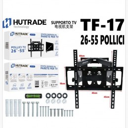 TF-17 Staffa Tv Snodabile 26-55 Pollici  Con Doppio Snodo