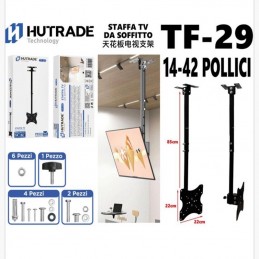 TF-29 Staffa Tv Da Soffitto Per Tv 14-42 Pollici 30Kg