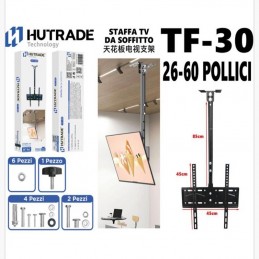 TF-30 Staffa Tv Da Soffitto Per Tv 14-60 Pollici 35Kg