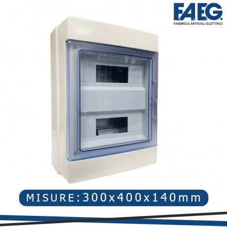 Centralino Da Parete FAEG 14/24 moduli  ip65 300x400x140 FG14524