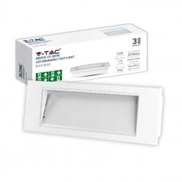 Lampada Led Chip CREE Di Emergenza 1.2W Da Incasso/Plafone Modalità SA/SE 12h Ricarica 6000K IP40