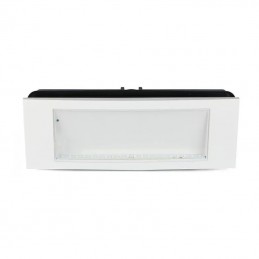 Lampada Led Chip CREE Di Emergenza 1.2W Da Incasso/Plafone Modalità SA/SE 12h Ricarica 6000K IP40