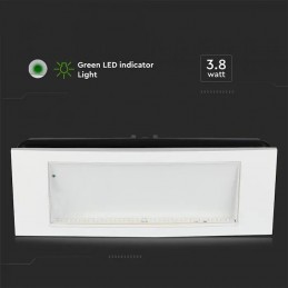 Lampada Led Chip CREE Di Emergenza 1.2W Da Incasso/Plafone Modalità SA/SE 12h Ricarica 6000K IP40