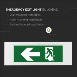 Lampada Led Chip CREE Di Emergenza 1.2W Da Incasso/Plafone Modalità SA/SE 12h Ricarica 6000K IP40